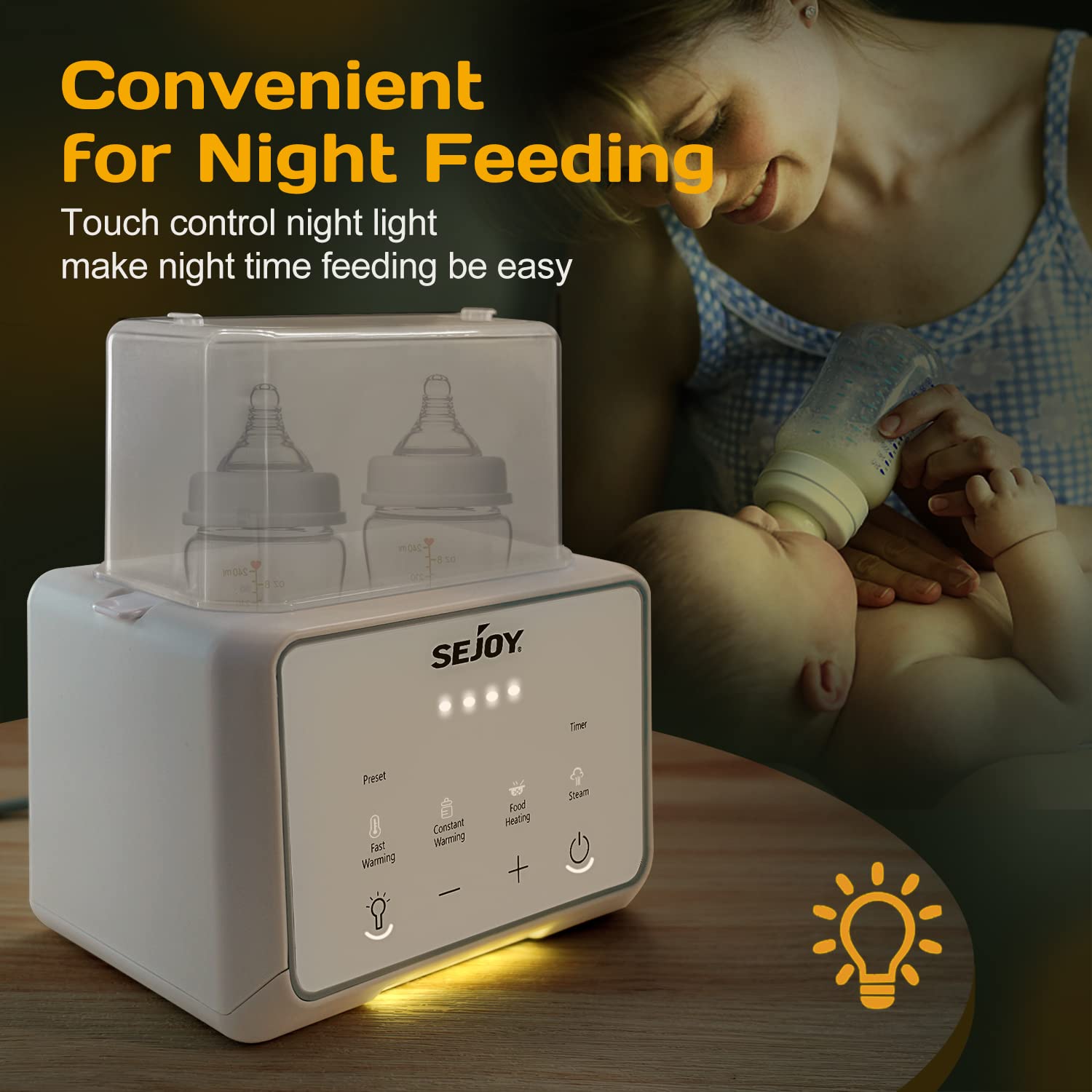 Bottle Warmer for Baby, 6 in 1,breastmilk,Formula Milk Warmer,Baby Food Heating,Baby Milk Warmer,Breast Feeding Essentials and Baby Bottle-Feeding Supplies