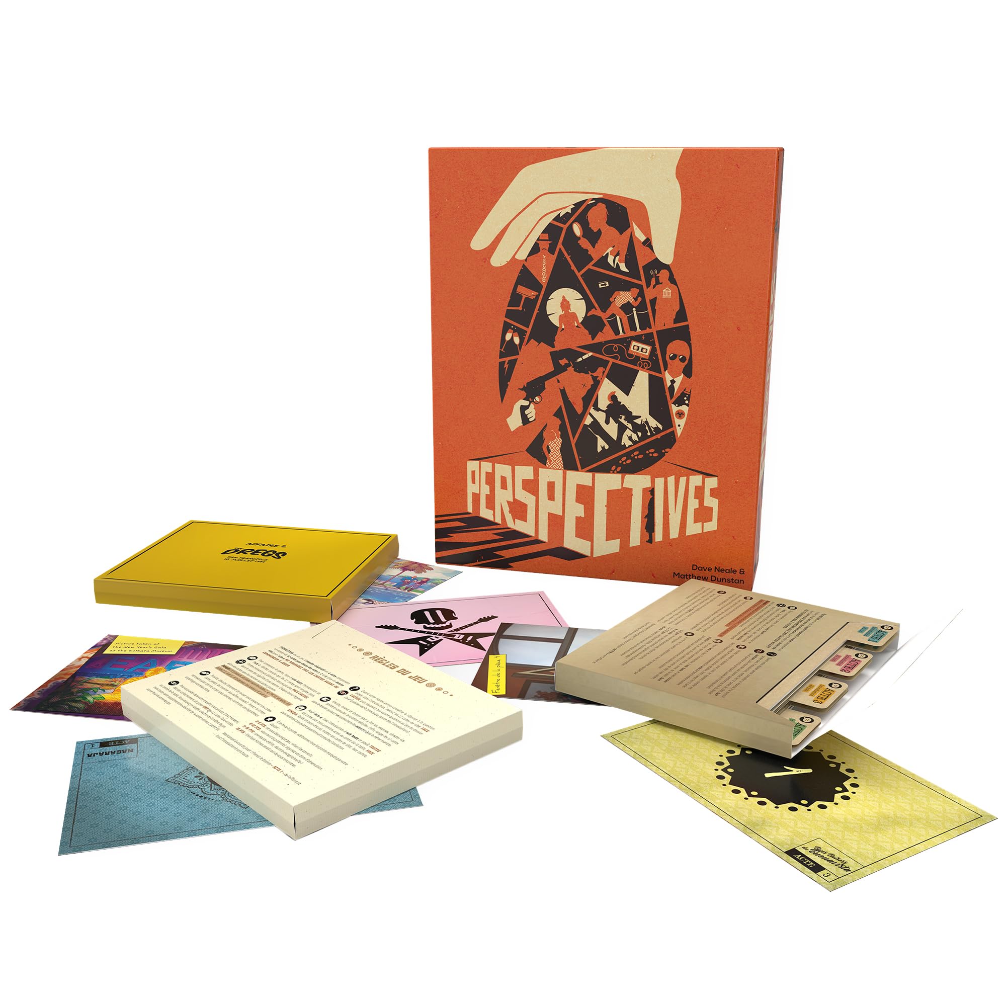 Perspectives (Orange Box) - Mystery Game, Cooperative Storytelling Game for Kids and Adults, Ages 14+, 2-6 Players, 90 Minute Playtime, Made by Space Cowboys