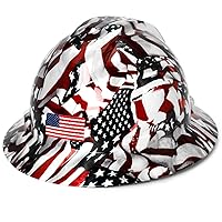 Custom Carbon Fiber Design Full Brim Hard Hat - OSHA Approved Construction Safety Helmet for Men Women,Reflective Hardhats with Anti-Collision Strip,4-Point Ratchet Suspension