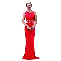 Evening Gown Party Dress (XL, Red)
