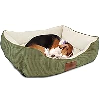 American Kennel Club Small Sage Dog Bed, Solid Weave Cuddler, AKC Pet Cuddler, 26-Inch