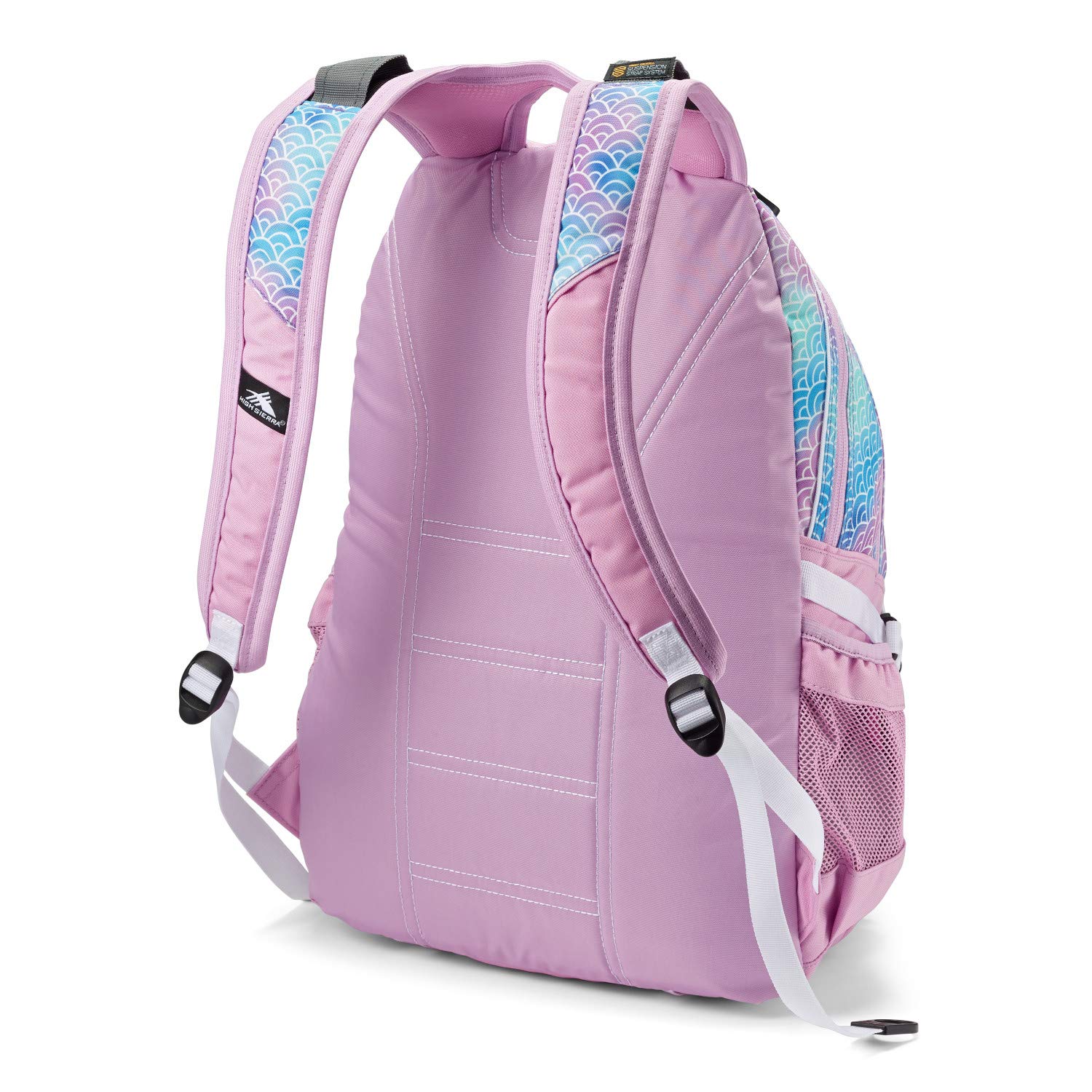 High Sierra Loop Backpack, Travel, or Work Bookbag with tablet sleeve, One Size, Rainbow Scales