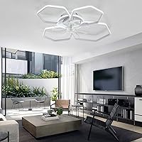 Ceiling Fans with Lamps,Silent Winter and Summer Function Ceiling Fan with Light and Remote Control Bedroom 6 Speed Dimmable Ceiling Fan with Timer/a/77Cm