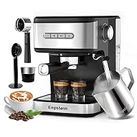 20 Bar Espresso Machine, Cappuccino Machines with Milk Frother Steam Wand, Latte Machine for Home&Barista, 50oz Removable Water Tank, Automatic Shut-off Function (Espresso Machine)