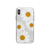 MILKYWAY Clear Case Compatible with iPhone X Floral Blossom Cute Girly TPU Bumper Protective Back Cover for iPhone X [Supports Wireless Charging] - IT'S DAISIES daisy