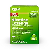 Mini Nicotine Polacrilex Lozenge 4 mg, Citrus Flavor, Stop Smoking Aid, 81 Count