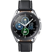Samsung Galaxy Watch3 GPS Smartwatch 45mm, Mystic Silver (Renewed)