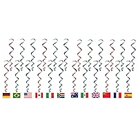 Beistle International Flag Whirls Pack of 2