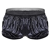 YiZYiF Men's See Through Lounge Shorts Underwear Loose Trunks Swimwear Watershort