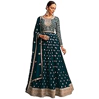 Ready to Wear Indian Designer Anarkali Gown with Dupatta Suits Pakistani Shalwar Kameez Dresses
