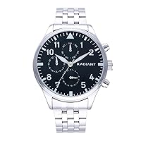 Caiman Mens Analog Quartz Watch with Stainless Steel Bracelet RA612701