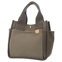 Canvas Tote with Two Side Pockets