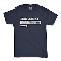 Mens Dad Jokes Loading Tshirt Funny Fathers Day Papa Novelty Graphic Tee