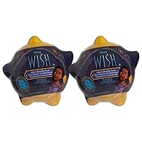 Disney Wish Mini Collectible Plush, 2 Blind Bag Inspired Capsules, Officially Licensed Kids Toys for Ages 2 Up by Just Play