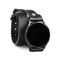 Leather double wrap band 20mm 22mm Compatible with Samsung Galaxy Watch Classic Active and other Smart watches with a classic lug, Handmade UA 2810 (other colors & sizes)