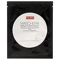 Pupa Milano Purifying Black Face Mask - Intensive Treatment To Absorb Excess Sebum - Prevents The Appearance Of Imperfections - Fragrance-Free Formula - Rebalances And Clarifies Skin - 0.57 Oz