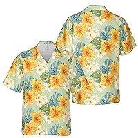 Classic Water Color Flower Pattern Hawaiian Shirt S-5XL