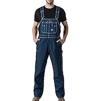 Walls mens Stonewashed Denim Bib Overall