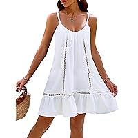 Womens Bathing Suit Cover Up Swim Beach Dresses Cover Ups Spaghetti Straps Swimsuit Coverups