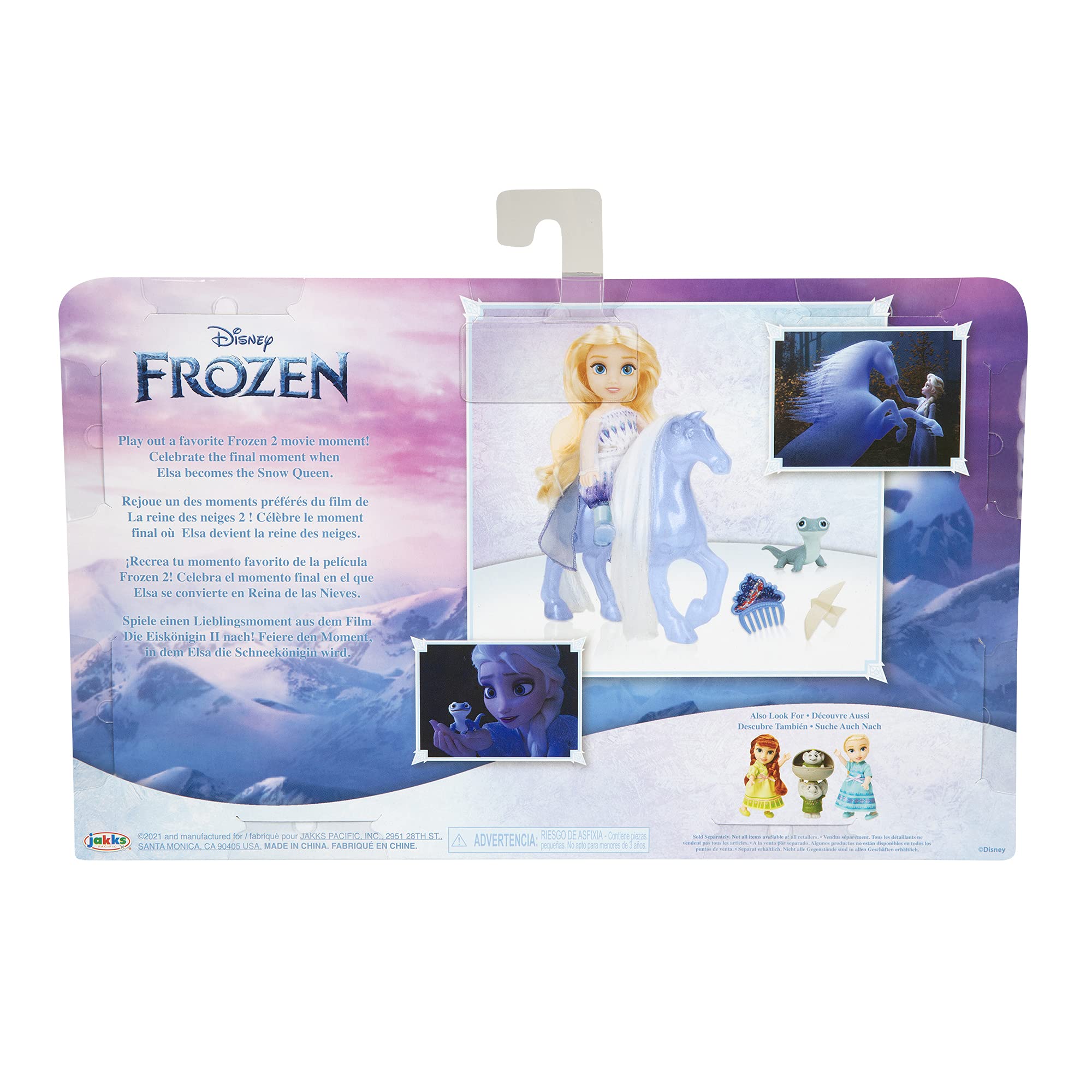Disney Frozen Elsa Doll Petite Snow Queen & Water Nokk Horse Gift Set