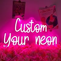Neon Signs Custom,led Custom Signs for Home Decor,Custom Light up Sign,Birthday,Wedding,Business neon Sign for Reception,Personalized Sign(1 line,72