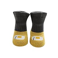 Cute Children Toddler Shoes Autumn and Winter Boys and Girls Socks Shoes Floor Sports Shoes Non Slip Plain Zipper Shoes (B, 4 Infant)
