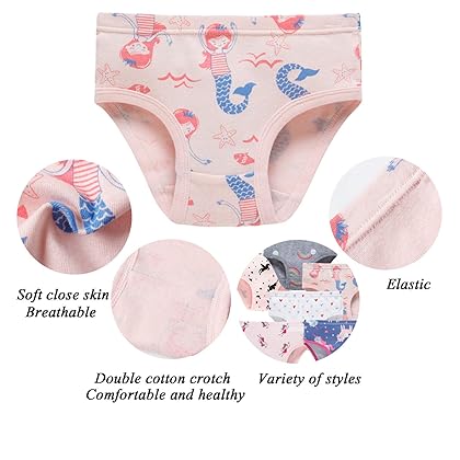 Boboking Soft Cotton Underwear Toddler Girls'Briefs Soft Undies