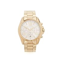 Michael Kors Bradshaw Women's Watch, Stainless Steel Chronograph Watch for Women with Steel or Leather Band