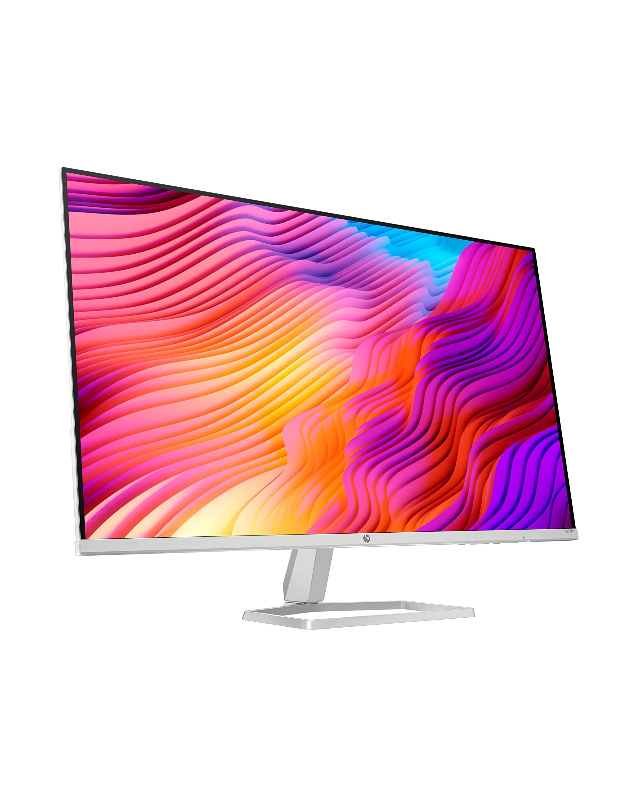 HP M32fw FHD Monitor, Full HD (1920 x 1080), AMD FreeSync 31.5 Inches, Ceramic white with silver stand