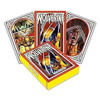 AQUARIUS Wolverine Nouveau Playing Cards - Wolverine Themed Deck of Cards for Your Favorite Card Games - Officially Licensed Wolverine Merchandise & Collectibles