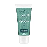 SheaMoisture Bonding Glue Hair Cream for Wig and Weave, Tea Tree and Borage Seed Water-based Hair Product, 6.3 Ounce