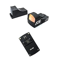 Ade Advanced Optics Compact RD3-009 Red Dot Reflex Sight + Optic Mounting Plate for SW Smith Wesson MP/MP 2.0 Shield SD9VE,SD40VE Pistol and Also a Standard Picatinny Mount