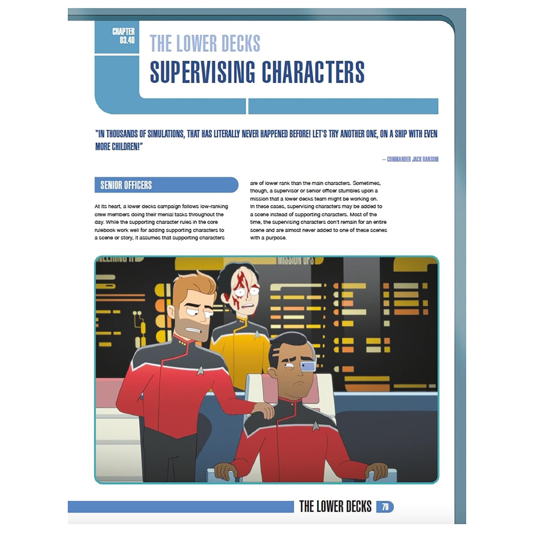 Modiphius: Star Trek Adventures Star Trek: Lower Decks Campaign Guide - Expansion Hardcover RPG Book, New Content