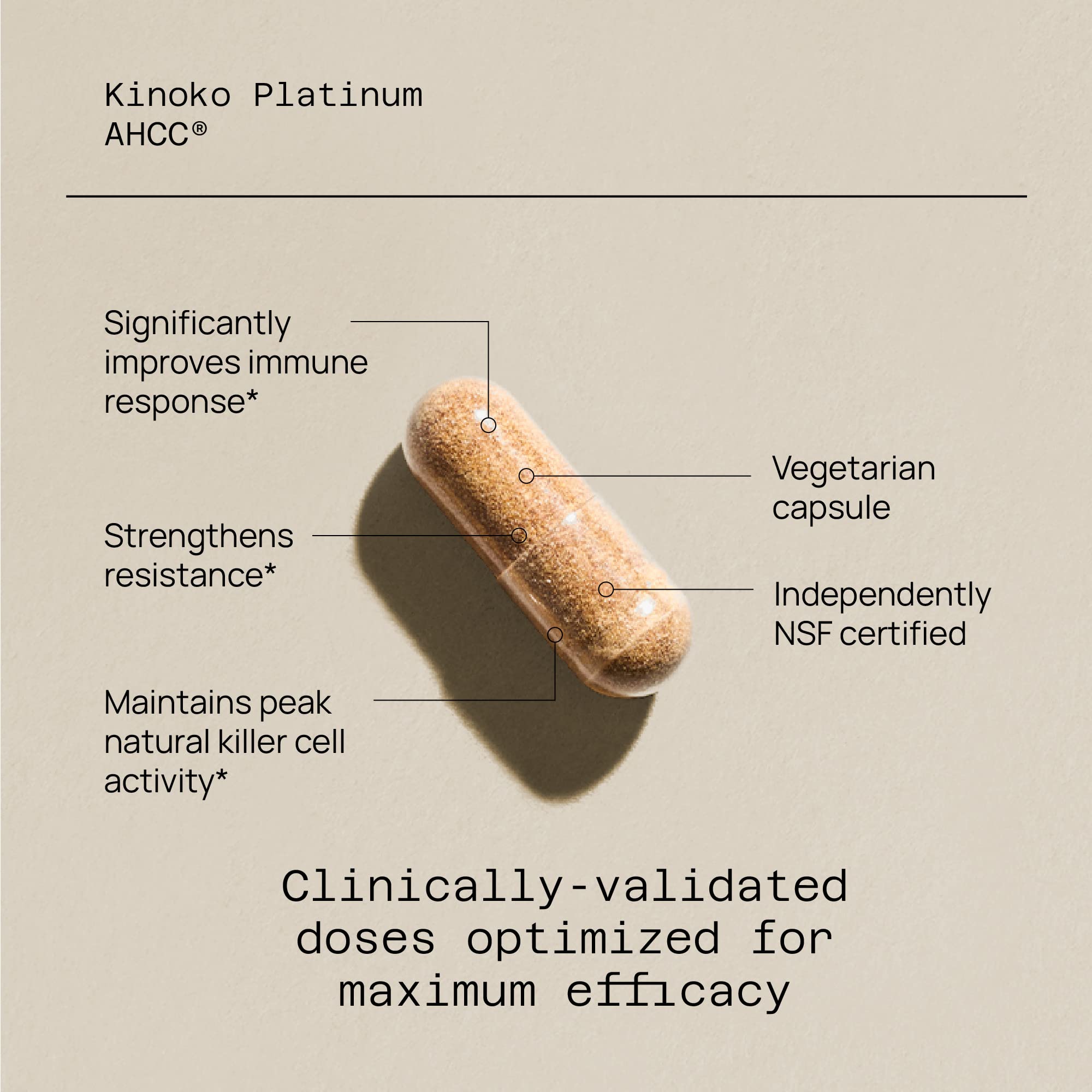 Quality of Life - Ultimate Immune Support Bundle - AHCC Kinoko Platinum Mushroom Extract and Immuno Complex Featuring Vitamin C