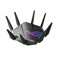 ROG Rapture Tri-band WiFi 6E Gaming Router with 6GHz, 2.5G Port, VPN Security, AiMesh Compatible