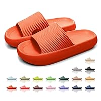 House Slippers For Women & Men - Cloud Slippers Non Slip Pillow Shower Slides Open Toe Comfy Quick Drying Bathroom Sandals For Spa Pool Gym Beach Indoor and Outdoor