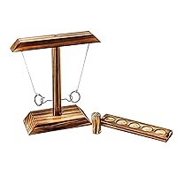 Trademark Innovations Tabletop Ladder Toss Game Set, Hook and Toss Game, Ring Toss with Shot Ladder