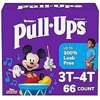 Pull-Ups Boys' Potty Training Pants, Size 3T-4T Training Underwear (32-40 lbs), 66 Count