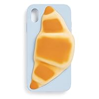 ban.do Silicone Phone Case for iPhone X and XS, Cute Cellphone Cover with 3D Shape, Croissant