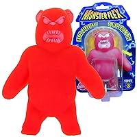 Monster Flex Stretchy Toys for Boys and Girls - 14 Unique Spooky Stretch Monsters - Stretch Guy Toys for Kids Birthday Gift Party Favors, Sensory Fidget Stress Toys for Kids - Series 3 (Gummy Bear)