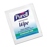 PURELL 902210BX Sanitizing Hand Wipes, 5 x 7, 100/Box