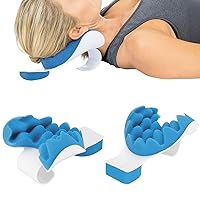 Cervical Traction Device for Pain Relief and Cervical Spine Alignment,Neck and Shoulder Relaxer, Chiropractic Pillow Neck Stretcher, Neck and Shoulder Relaxer, Cervical Traction DevicNeck and Sh