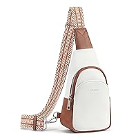 Small Sling Bag for Women Crossbody, Faux Leather Trendy Waist Packs with Guitar Strap, Women's Fanny Packs