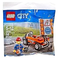 Lego 30357 City Road Worker Polybag 58 Pieces