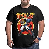 Anime Big Size Mens T Shirt Gaiking Round Neck Short-Sleeve Tee Tops Custom Tees Shirts