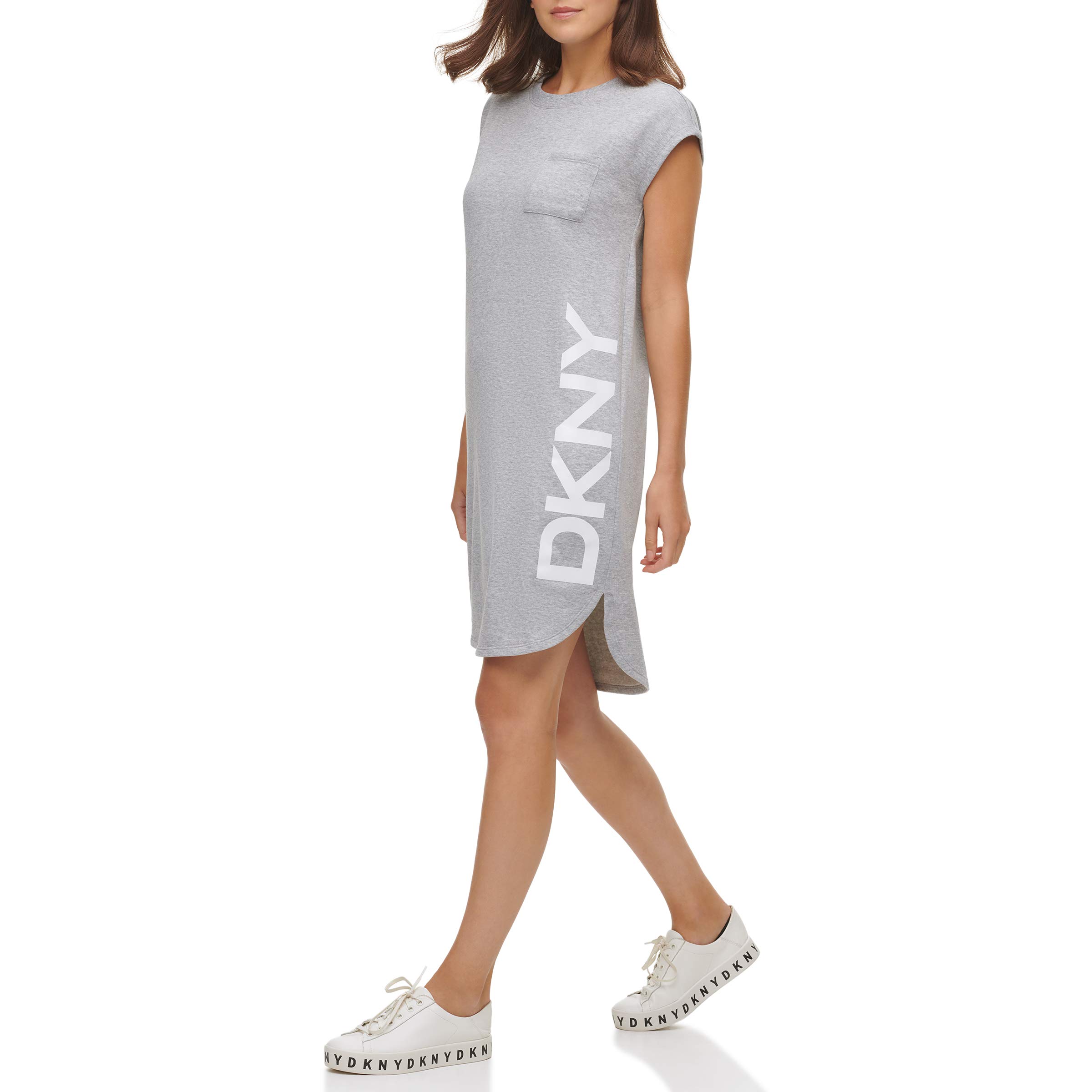 DKNY SPORTSWEAR Womens Missy Cap Sleeve Logo T-Shirt