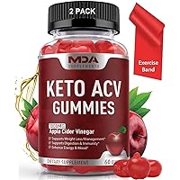 Keto ACV Gummies Advanced Weight Loss - 120 Gummies + Exercise Flat Band