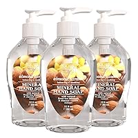 Dead Sea Collection Almond Vanilla Hand Soap – Liquid Hand Soap for All Skin Types – Pack of 3 (12 Fl. Oz. Each)