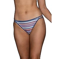 Vanity Fair Women's Illumination String Bikini Panties, Silky Stretch & Satin Trim