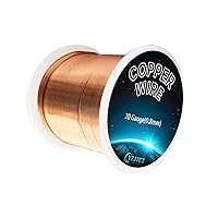 99.9% Solid Copper Wire 20 Gauge 1 Pound Spool Soft Copper Wire for Jewelry Making Wire